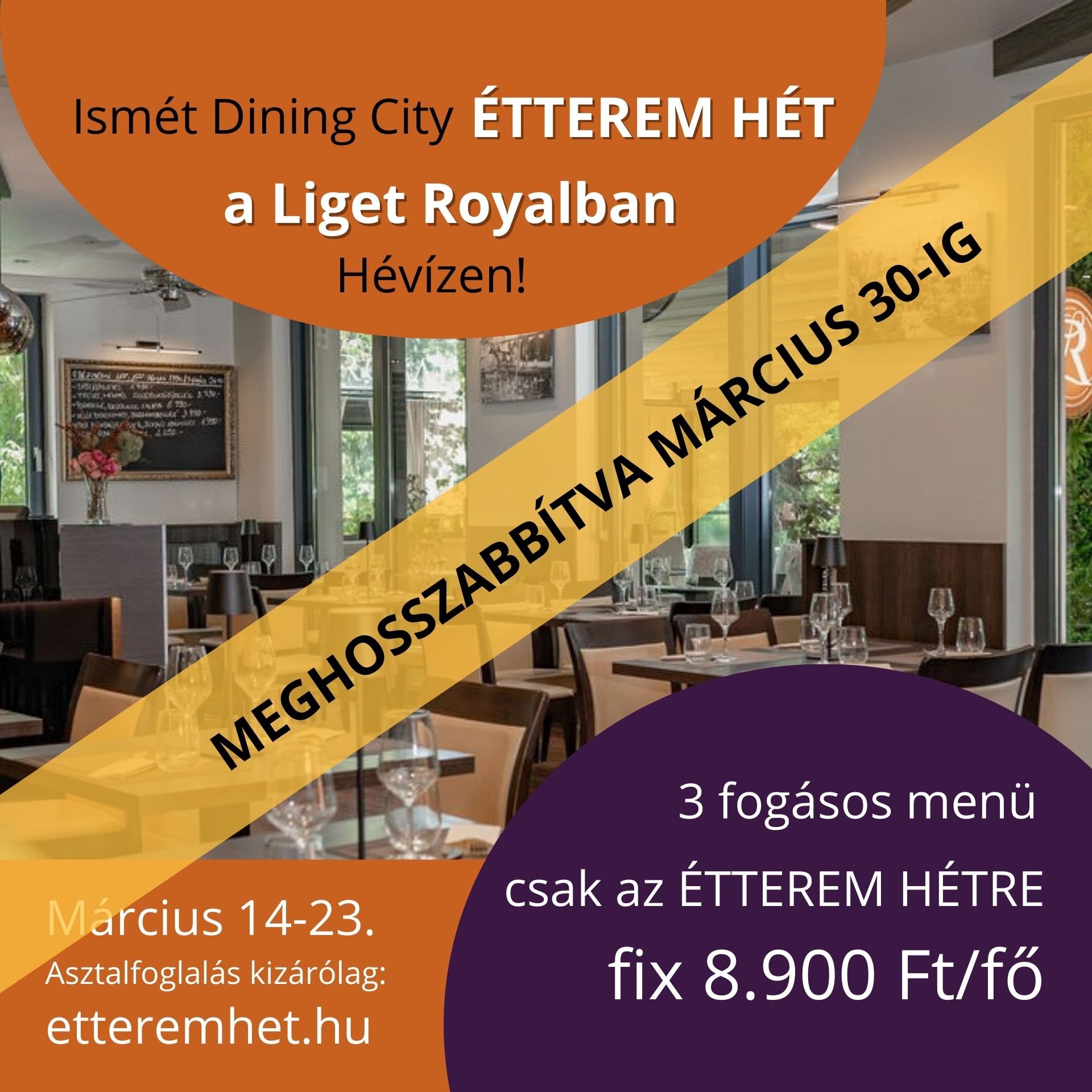 Nagy siker az Étterem Hét Hévízen a Liget Royalban - meghosszabbítva Nagy siker az Étterem Hét Hévízen a Liget Royalban - meghosszabbítva