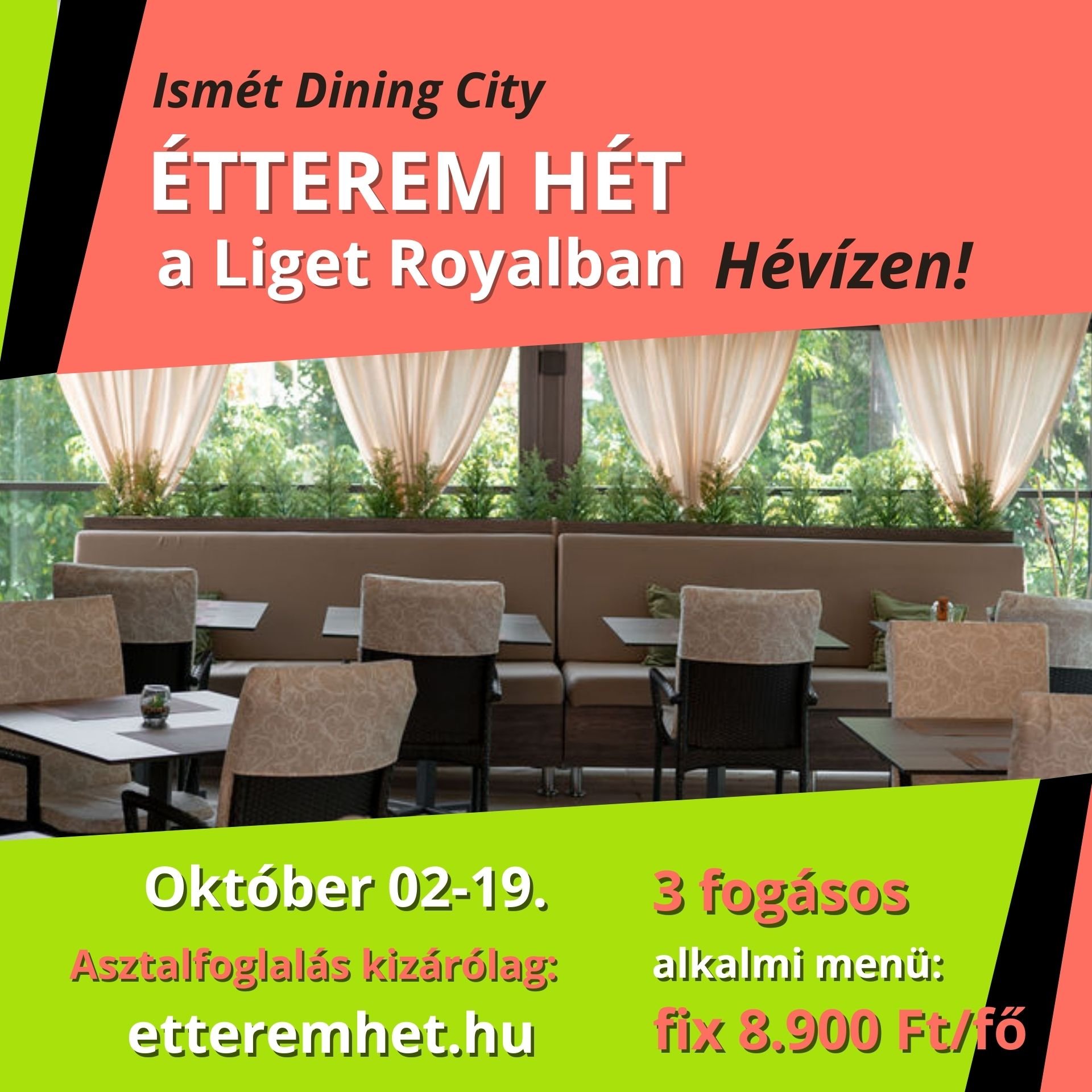 Ismét Étterem Hét a hévízi Liget Royalban! Ismét Étterem Hét a hévízi Liget Royalban!